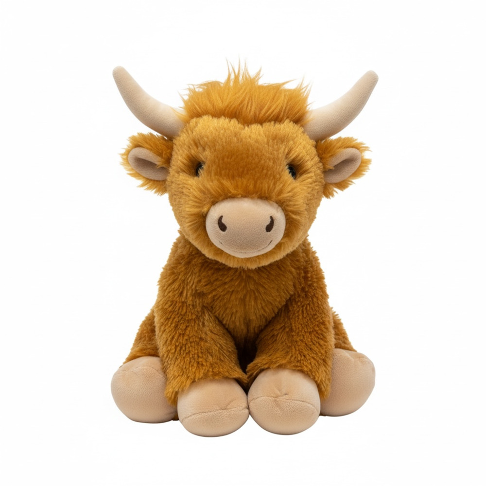 Build-A-Bear Mini Beans Highland Cow Plush Toy